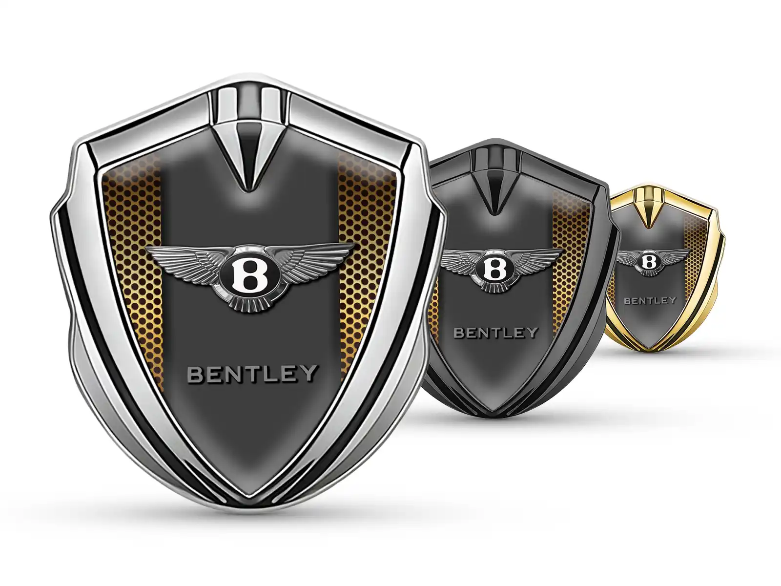 Bentley Abzeichen Selbstklebend Luxus Design Glänzendes Metall